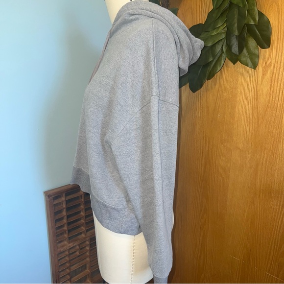 Wild Fable Heather Gray Basic Hoodie XXL cropped hoodie with strings‎ - Picture 2 of 8